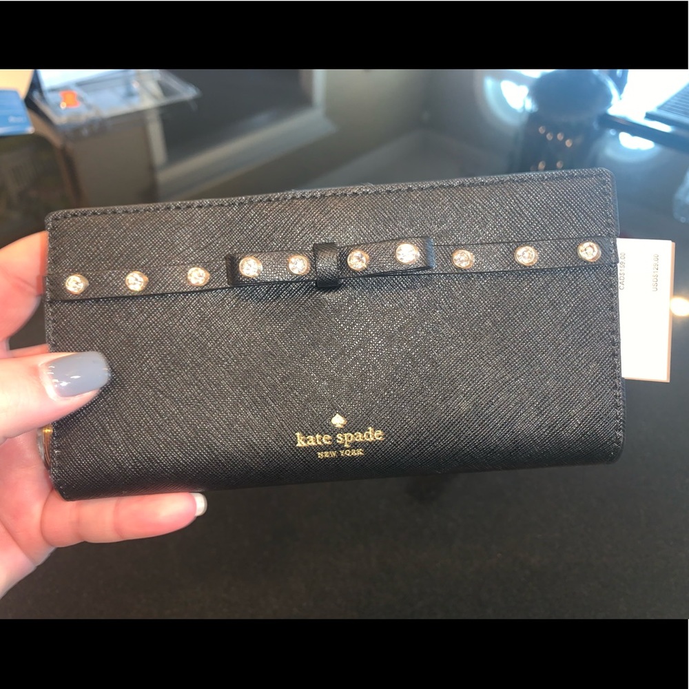 Kate Spade Rhinestone Bow Wallet